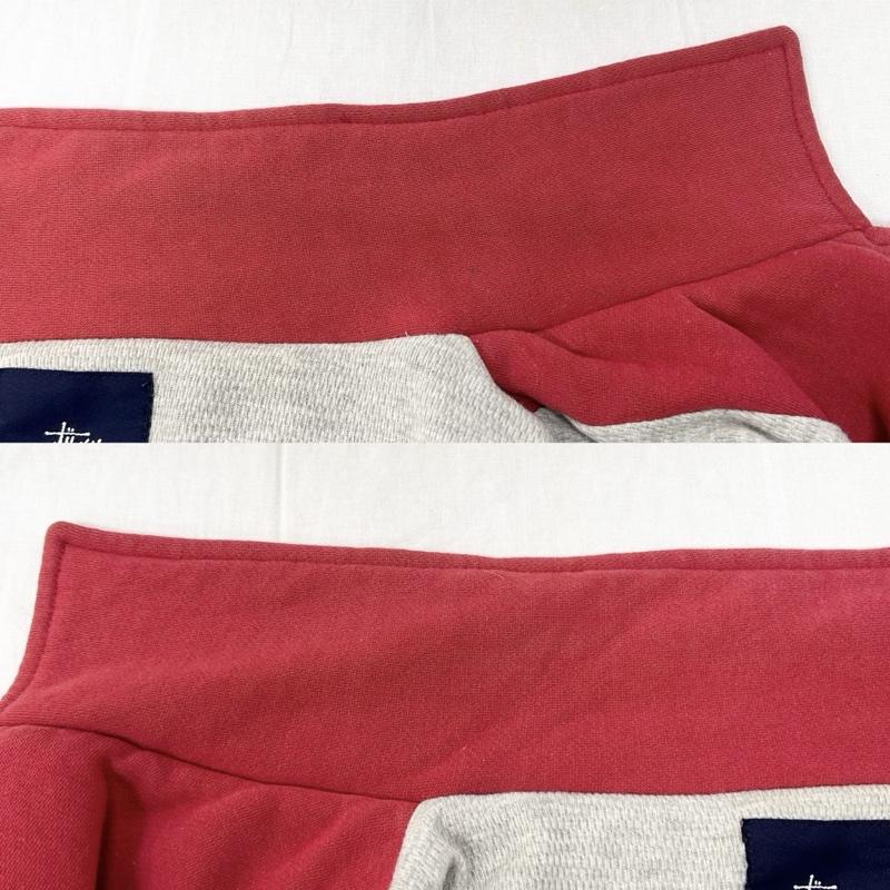 ステューシー STUSSY ジャケット、上着 ジャンパー、ブルゾン 90s OLDSTUSSY 紺タグ ショーンフォントロゴ スウェット コーチジャケット ロゴ刺繍 レッド XLサイズ XL 無地 X ロゴ、文字 赤 / レッド / red メンズ USED 古着 中古 50150705