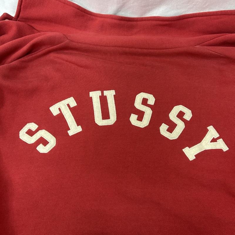 ステューシー STUSSY ジャケット、上着 ジャンパー、ブルゾン 90s OLDSTUSSY 紺タグ ショーンフォントロゴ スウェット コーチジャケット ロゴ刺繍 レッド XLサイズ XL 無地 X ロゴ、文字 赤 / レッド / red メンズ USED 古着 中古 50150705