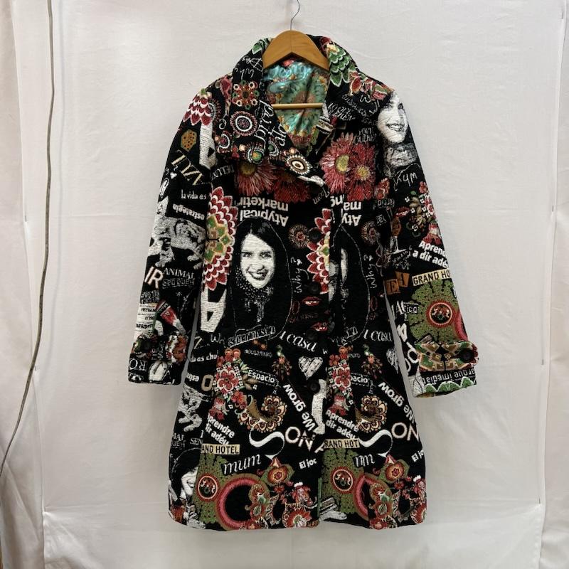 デシグアル Desigual コート コート一般 総柄 ジャガード織 コート 46E2033 38 メンズ USED 古着 中古 50150706