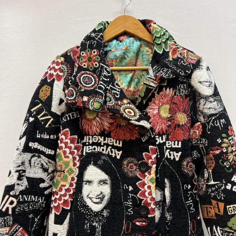 デシグアル Desigual コート コート一般 総柄 ジャガード織 コート 46E2033 38 メンズ USED 古着 中古 50150706