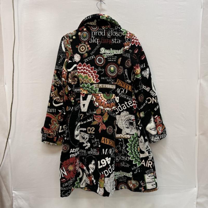 デシグアル Desigual コート コート一般 総柄 ジャガード織 コート 46E2033 38 メンズ USED 古着 中古 50150706