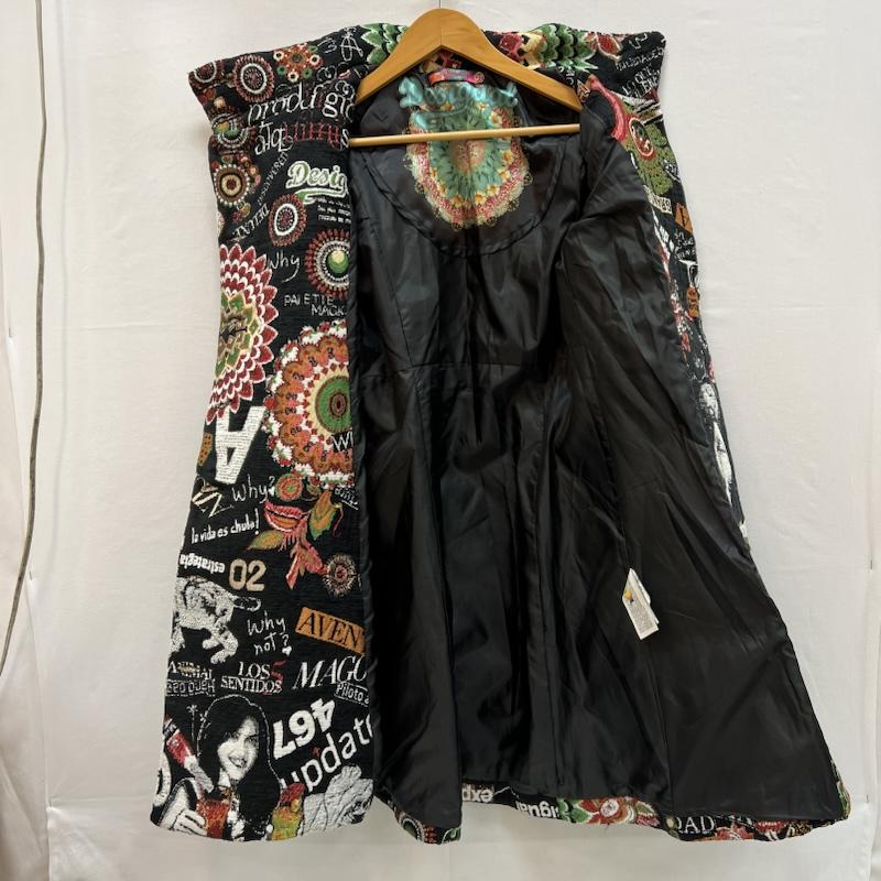 デシグアル Desigual コート コート一般 総柄 ジャガード織 コート 46E2033 38 メンズ USED 古着 中古 50150706