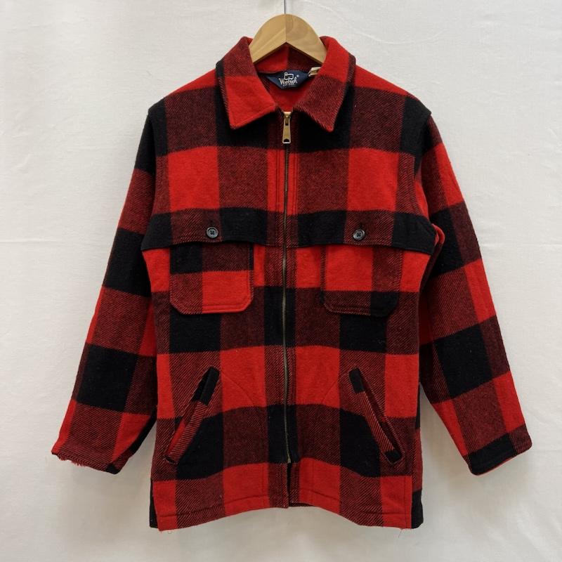 ウールリッチ WOOLRICH ジャケット、上着 ジャンパー、ブルゾン 80s USA製 バッファローチェック ウール マッキーノジャケット M 赤 / レッド / red メンズ USED 古着 中古 50150709