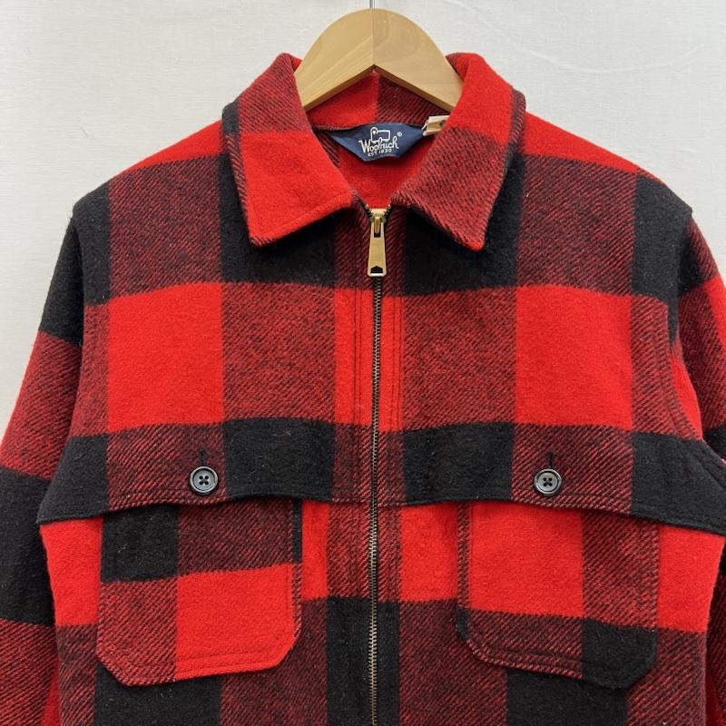 ウールリッチ WOOLRICH ジャケット、上着 ジャンパー、ブルゾン 80s USA製 バッファローチェック ウール マッキーノジャケット M 赤 / レッド / red メンズ USED 古着 中古 50150709