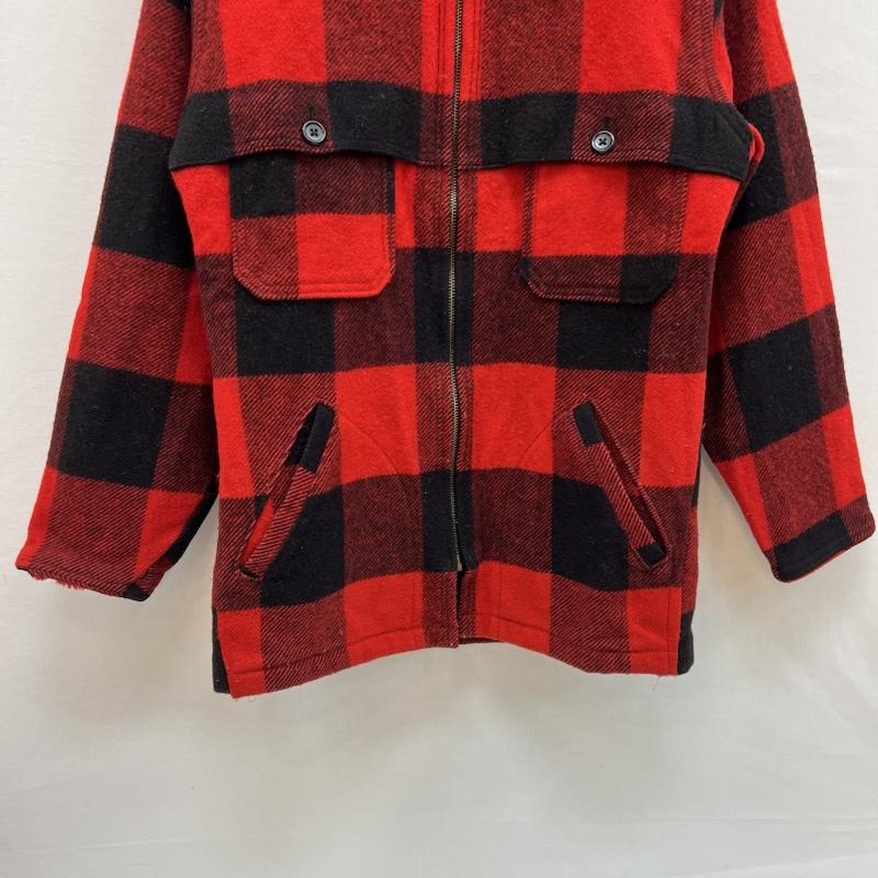 ウールリッチ WOOLRICH ジャケット、上着 ジャンパー、ブルゾン 80s USA製 バッファローチェック ウール マッキーノジャケット M 赤 / レッド / red メンズ USED 古着 中古 50150709