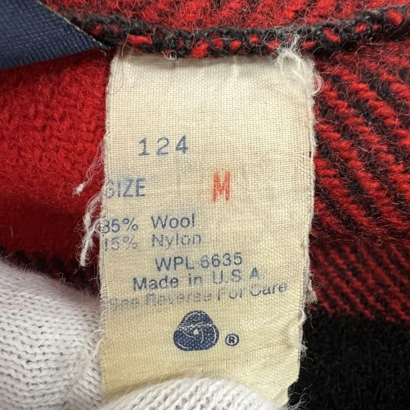ウールリッチ WOOLRICH ジャケット、上着 ジャンパー、ブルゾン 80s USA製 バッファローチェック ウール マッキーノジャケット M 赤 / レッド / red メンズ USED 古着 中古 50150709