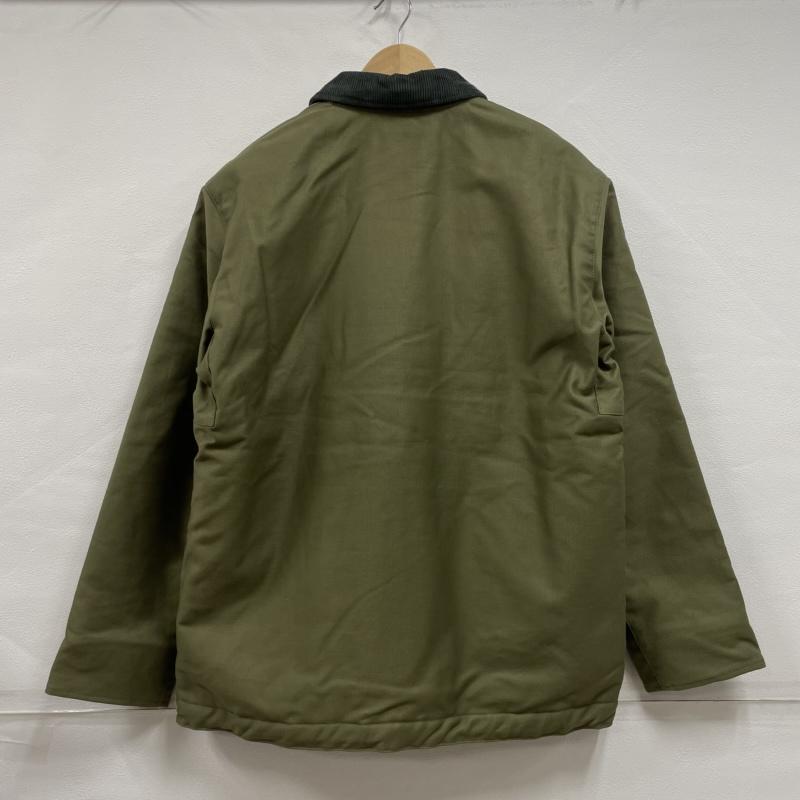 ヒューストン HOUSTON ジャケット、上着 ジャンパー、ブルゾン WATER REPELLENT ミリタリー デッキジャケット 撥水加工 日本製 001-11-193 65913 44 無地 カーキ / カーキ / khaki X 茶 / ブラウン / brown メンズ USED 古着 中古 50150728