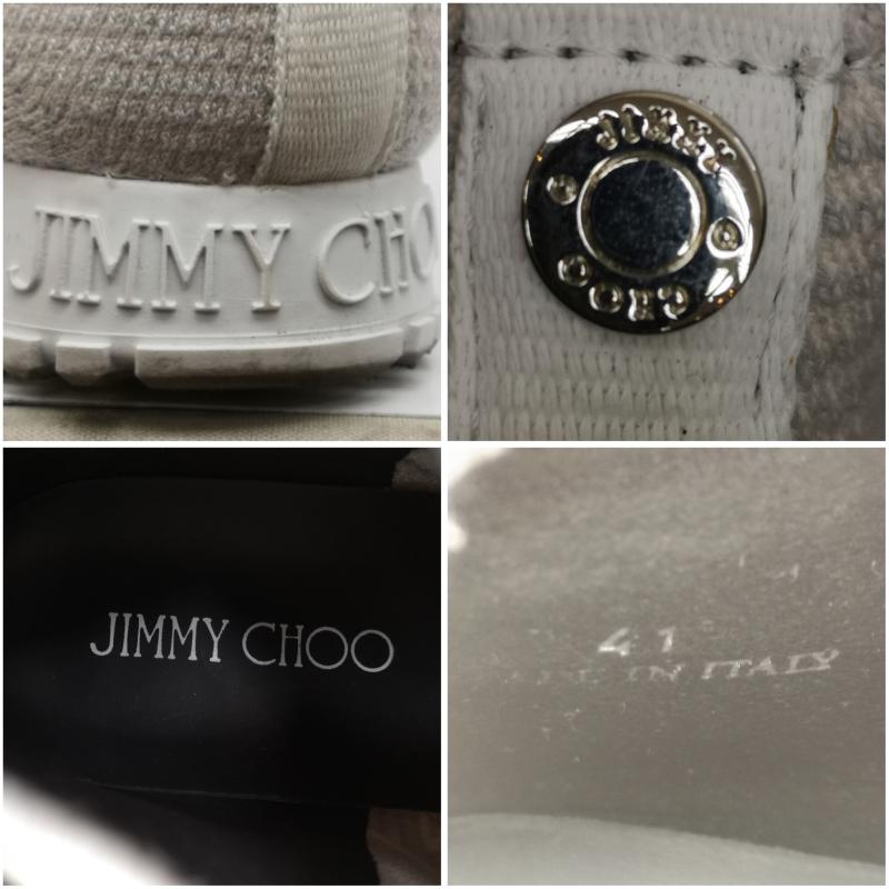 ジミーチュウ JIMMY CHOO スニーカー スニーカー 19SS NORWAY/M ニット スニーカー 41 25.5cm 白 / ホワイト / white メンズ USED 古着 中古 50150738