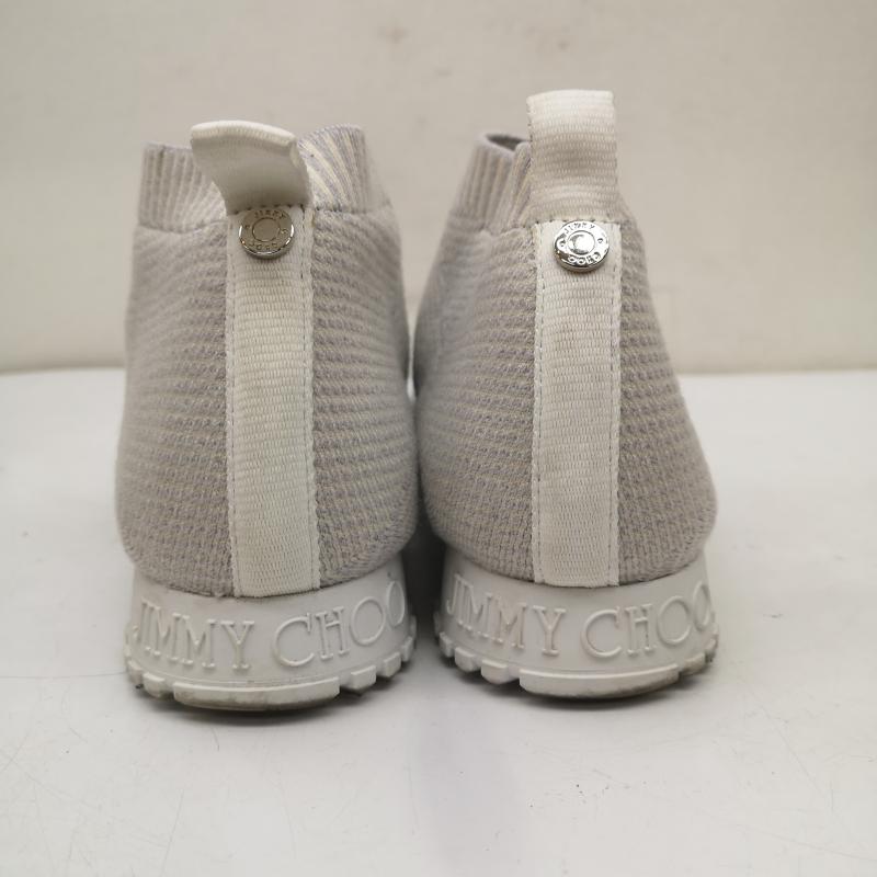 ジミーチュウ JIMMY CHOO スニーカー スニーカー 19SS NORWAY/M ニット スニーカー 41 25.5cm 白 / ホワイト / white メンズ USED 古着 中古 50150738