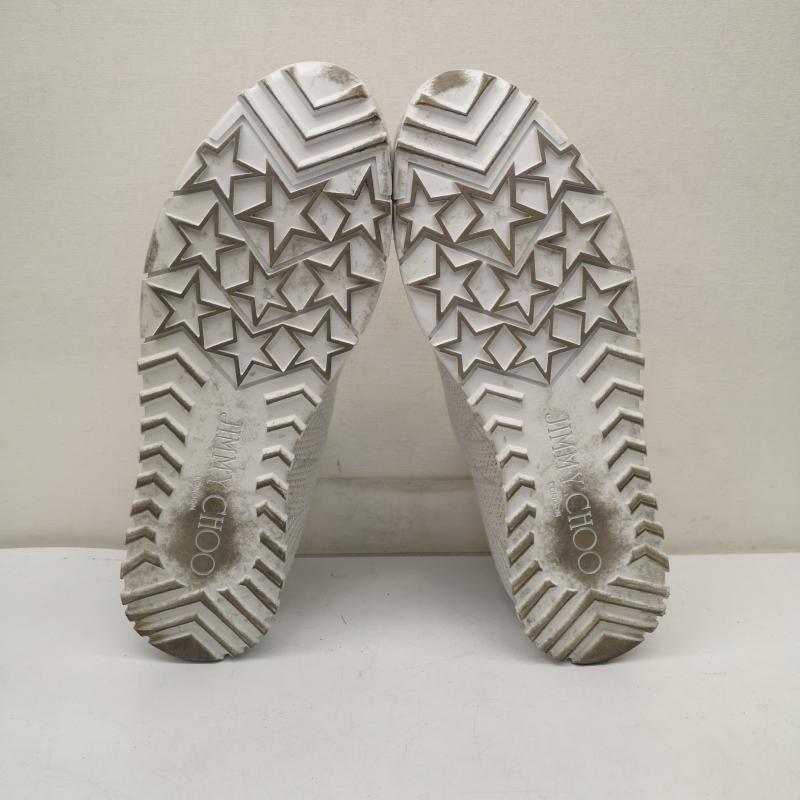 ジミーチュウ JIMMY CHOO スニーカー スニーカー 19SS NORWAY/M ニット スニーカー 41 25.5cm 白 / ホワイト / white メンズ USED 古着 中古 50150738