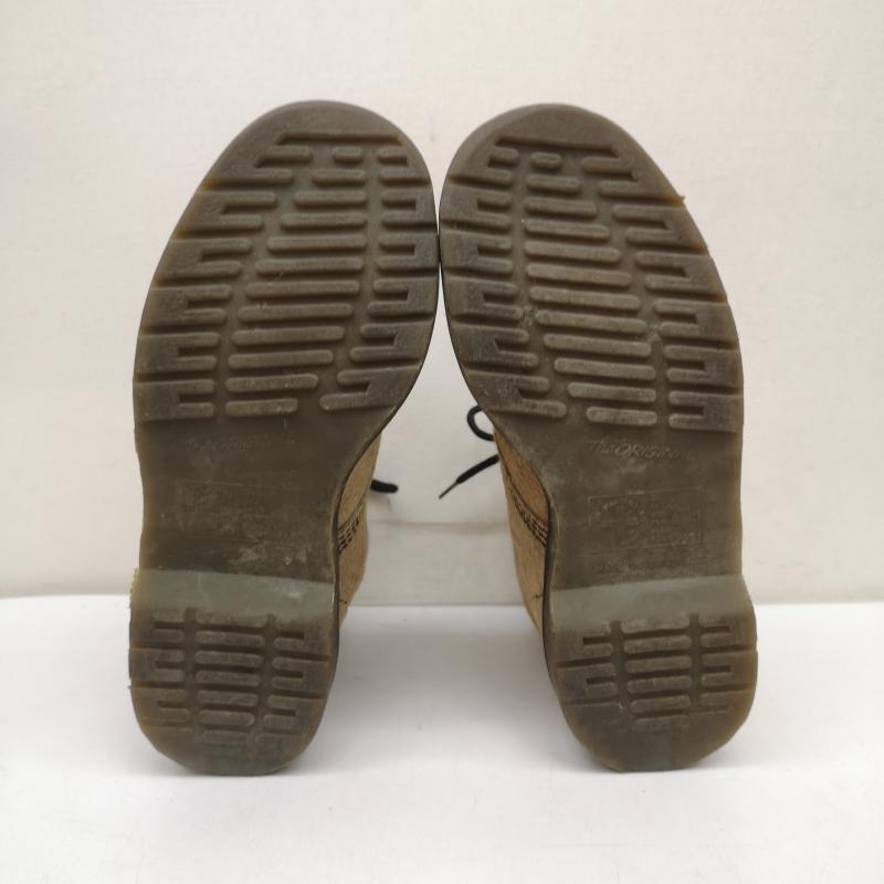 ドクターマーチン Dr.Martens ブーツ 一般 8ホール ハラコ レースアップ ブーツ イングランド製 UK：4 ベージュ / ベージュ / beige レディース USED 古着 中古 50150746