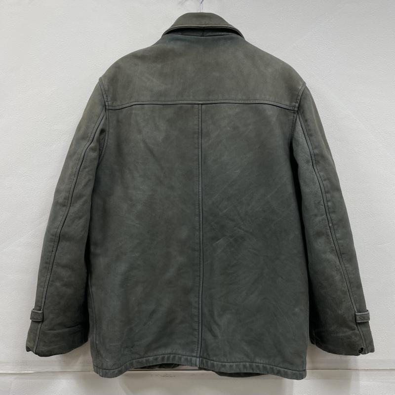 ショット Shott ジャケット、上着 レザージャケット レザー ジャケット USA製 ヴィンテージ 裏地 ウール チェック カーコート 雰囲気抜群 38 灰 / グレー / gray メンズ USED 古着 中古 50150750