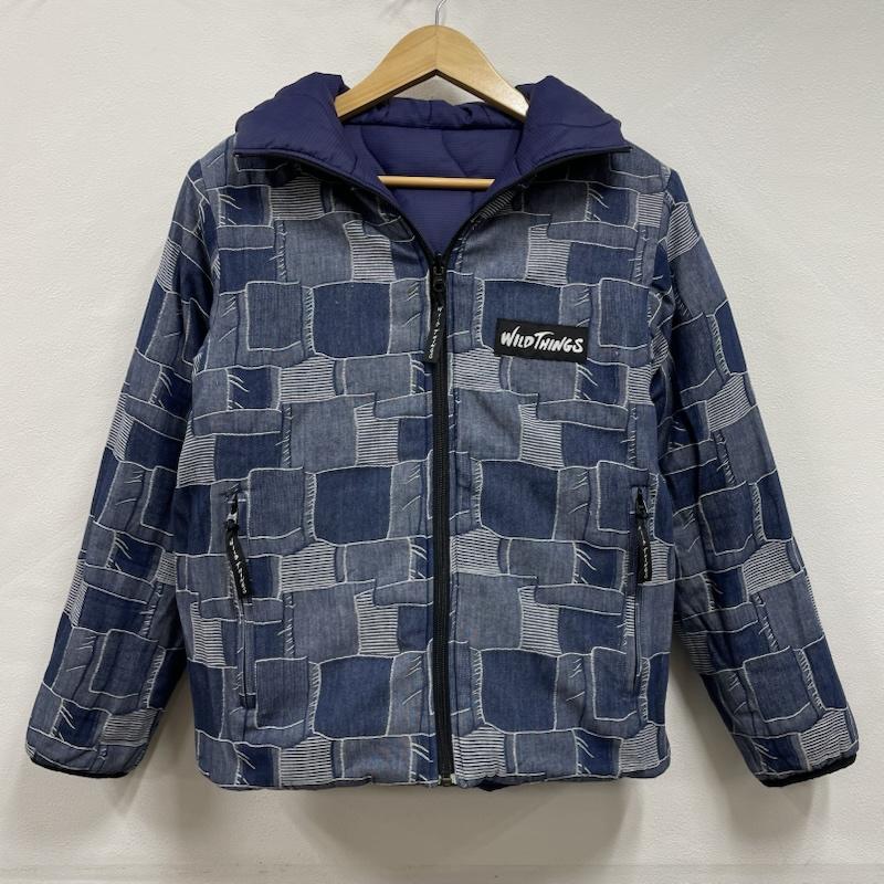 ワイルドシングス WILD THINGS ジャケット、上着 ジャンパー、ブルゾン BEAVER 別注 リバーシブル プリマロフト ジャケット デニム パッチワーク 中綿 XS インディゴ / インディゴ / Indigo X 紺 / ネイビー / navy メンズ USED 古着 中古 50150753