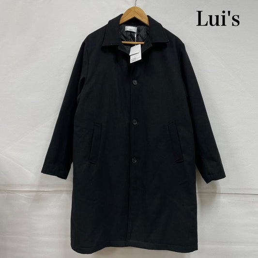 ルイス Lui s コート コート一般 ステンカラー ロング コート 無地 M 無地 黒 / ブラック / black メンズ USED 古着 中古 50150754