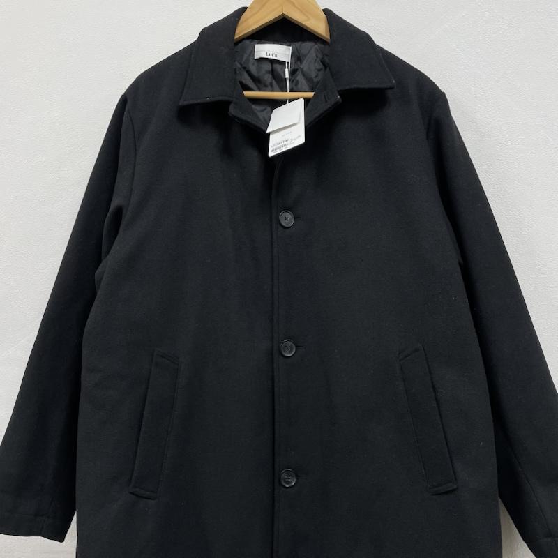 ルイス Lui s コート コート一般 ステンカラー ロング コート 無地 M 無地 黒 / ブラック / black メンズ USED 古着 中古 50150754