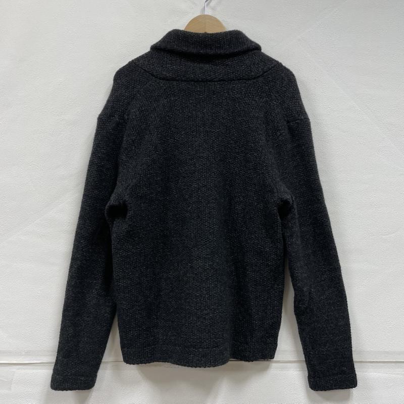 ポロバイラルフローレン Polo by RALPH LAUREN カーディガン 長袖 ショールカラー カーディガン リブ編み ウール M 無地 ダークグレー / ダークグレー / メンズ USED 古着 中古 50150756