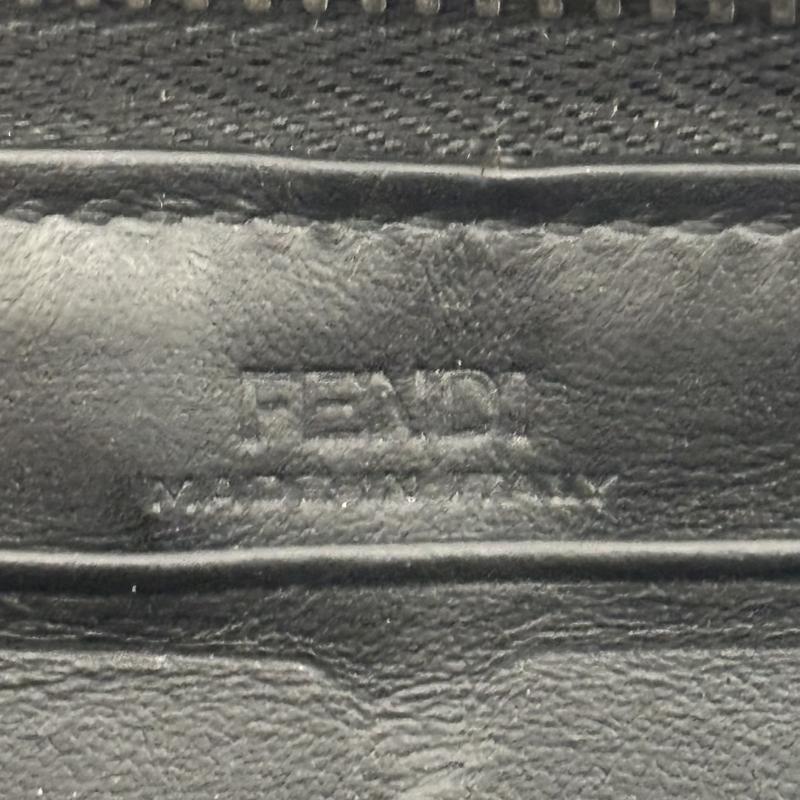 フェンディ FENDI 財布 長財布 バグズアイ モンスター ラウンドファスナー ロングウォレット 長財布 - 黒 / ブラック / black レディース USED 古着 中古 50150765
