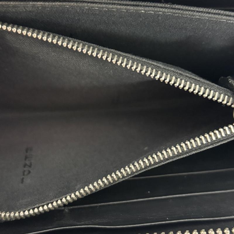 フェンディ FENDI 財布 長財布 バグズアイ モンスター ラウンドファスナー ロングウォレット 長財布 - 黒 / ブラック / black レディース USED 古着 中古 50150765