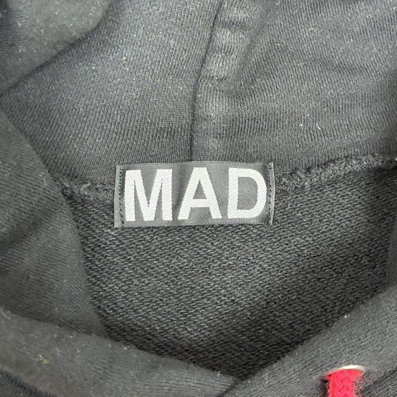 アンダーカバー UNDERCOVER パーカー 長袖 MAD × ICHASU グリムリーパー プリント プルオーバー スウェット パーカー フーディー XXL ロゴ、文字 X プリント 黒 / ブラック / black メンズ USED 古着 中古 50150766
