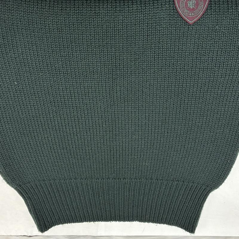 ポロバイラルフローレン Polo by RALPH LAUREN ニット、セーター 長袖 90s 厚手 リブ ニット ウール セーター プルオーバー ロゴ ワッペン L ワンポイント X ロゴ、文字 メンズ USED 古着 中古 50150777