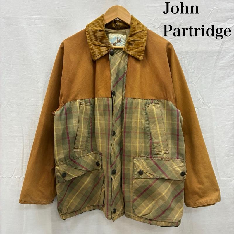 ヴィンテージ VINTAGE ジャケット、上着 ジャンパー、ブルゾン JOHN PARTRIDGE イングランド製 ワックス コットン キャンバス ハンティング ジャケット M チェック メンズ USED 古着 中古 50150778