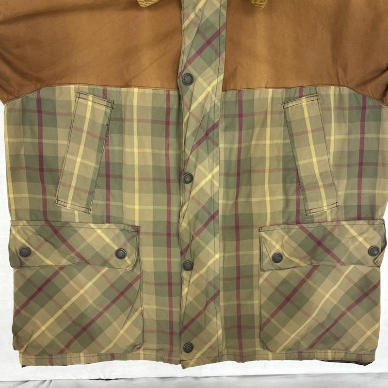 ヴィンテージ VINTAGE ジャケット、上着 ジャンパー、ブルゾン JOHN PARTRIDGE イングランド製 ワックス コットン キャンバス ハンティング ジャケット M チェック メンズ USED 古着 中古 50150778