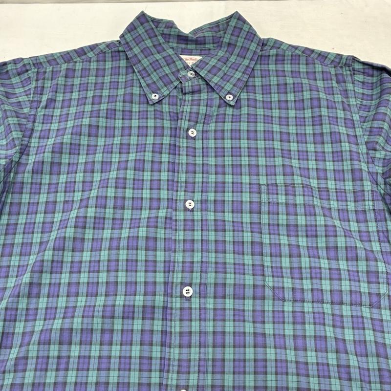 ブルックス ブラザーズ BROOKS BROTHERS シャツ、ブラウス 長袖 60s 70s Est1818 6ボタン BD チェック ロングスリーブ シャツ 16.5 - チェック メンズ USED 古着 中古 50150779