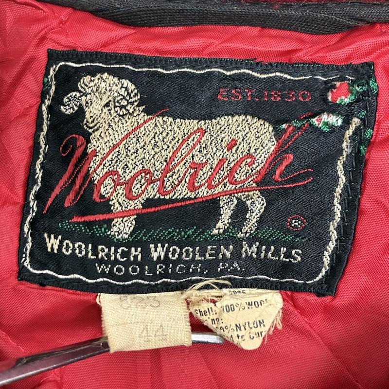 ウールリッチ WOOLRICH ジャケット、上着 ジャンパー、ブルゾン 50s 60s ウール マッキーノ クルーザー ハンティング ジャケット 44 チェック 黒 / ブラック / black X 赤 / レッド / red メンズ USED 古着 中古 50150781