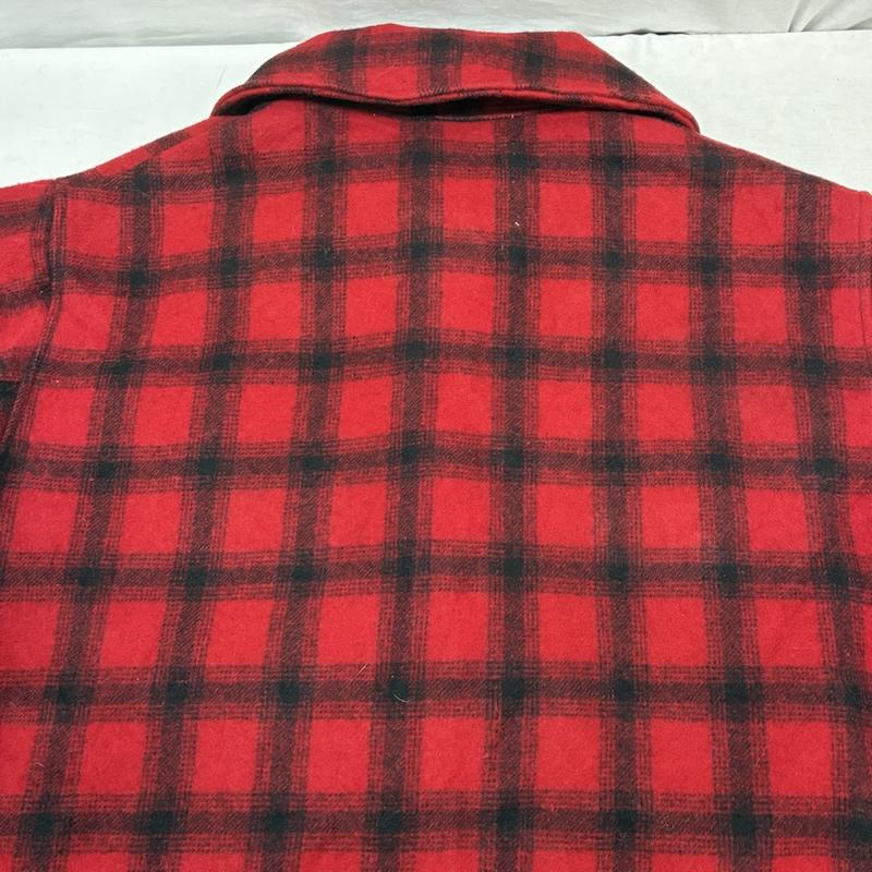 ウールリッチ WOOLRICH ジャケット、上着 ジャンパー、ブルゾン 50s 60s ウール マッキーノ クルーザー ハンティング ジャケット 44 チェック 黒 / ブラック / black X 赤 / レッド / red メンズ USED 古着 中古 50150781
