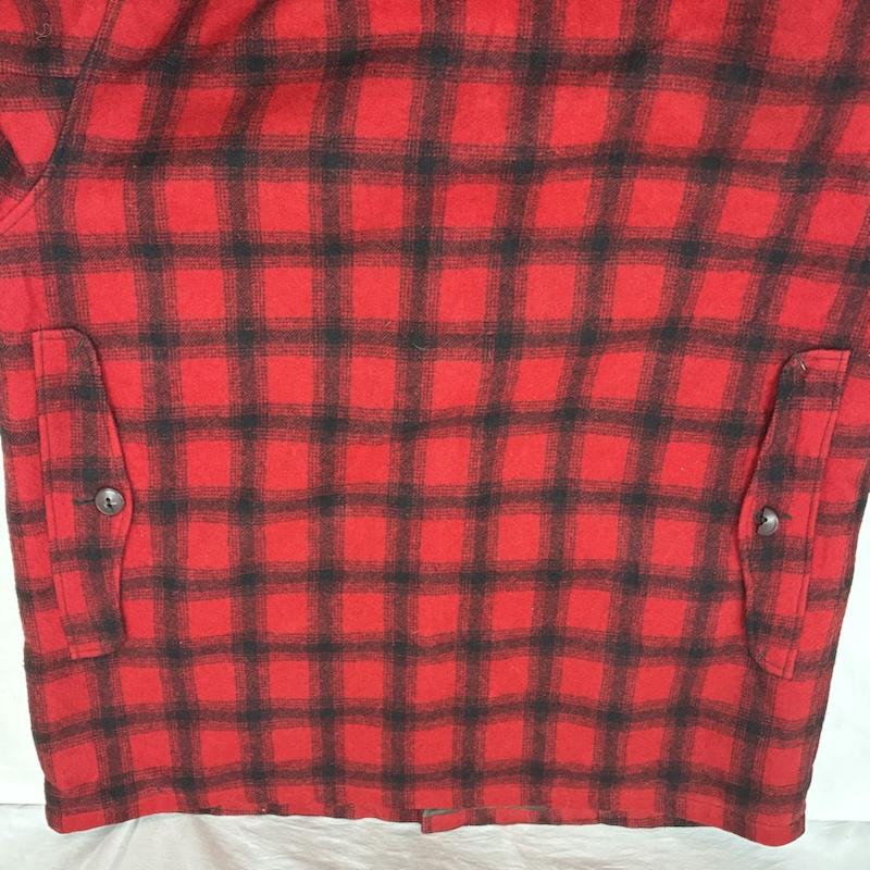 ウールリッチ WOOLRICH ジャケット、上着 ジャンパー、ブルゾン 50s 60s ウール マッキーノ クルーザー ハンティング ジャケット 44 チェック 黒 / ブラック / black X 赤 / レッド / red メンズ USED 古着 中古 50150781