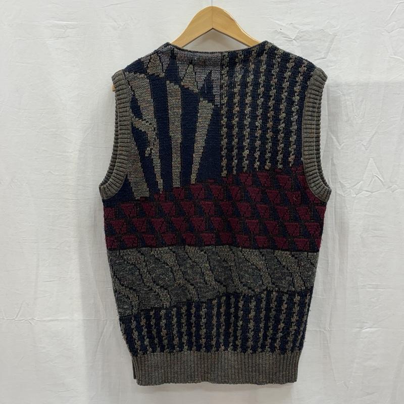 ロンドンフォグ LONDONFOG ベスト ベスト 90年代 ビンテージ USA製 総柄 ニット カーディガン ベスト ビッグサイズ 90s VINTAGE XL メンズ USED 古着 中古 50150788