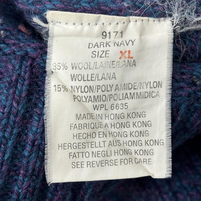 ウールリッチ WOOLRICH ニット、セーター 長袖 90年代 ビンテージ 香港製 クルーネック ニット セーター ビッグサイズ 90s VINTAGE XL メンズ USED 古着 中古 50150789