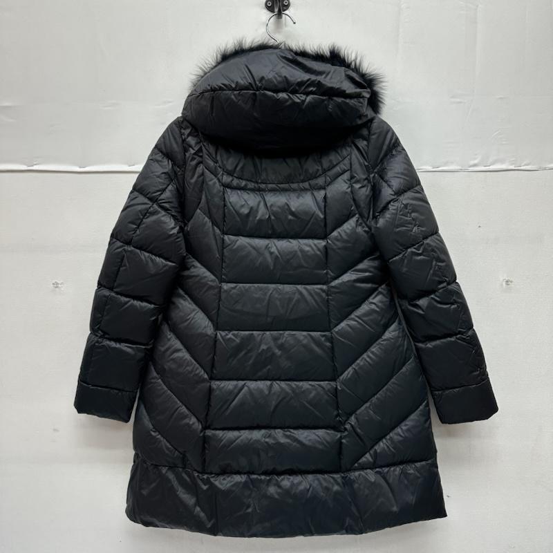 エルマンノ シェルビーノ ERMANNO SCERVINO コート ダウンコート フード ファー ロング ダウン ジャケット D180A347U40 40 黒 / ブラック / black レディース USED 古着 中古 50150804