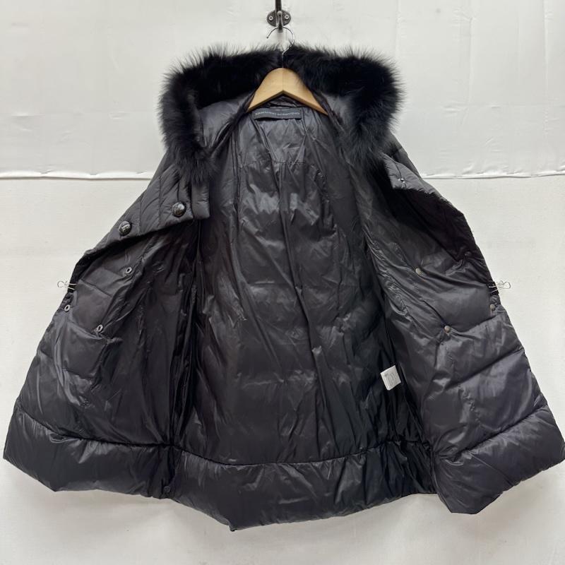 エルマンノ シェルビーノ ERMANNO SCERVINO コート ダウンコート フード ファー ロング ダウン ジャケット D180A347U40 40 黒 / ブラック / black レディース USED 古着 中古 50150804