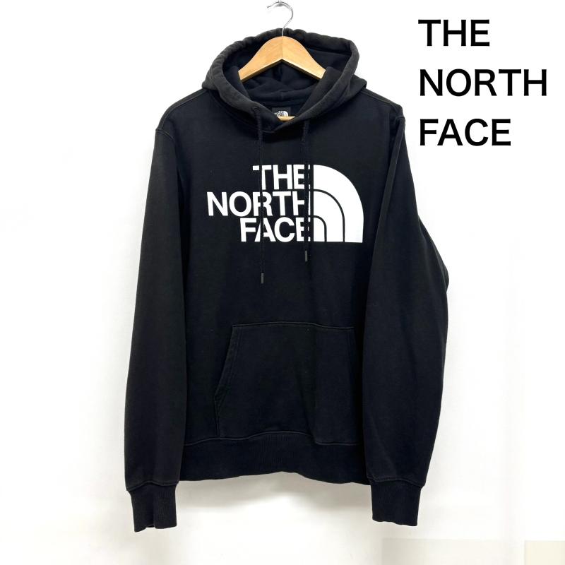 ザノースフェイス THE NORTH FACE パーカー 長袖 パーカー Standard Hoodie プルオーバー ビックロゴ フロント S 黒 / ブラック / black メンズ USED 古着 中古 50150816