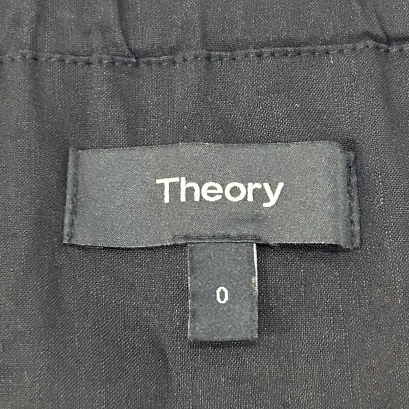 セオリー theory ワンピース ロングスカート リネン混 キャミソールワンピース BLACK 0 0 無地 黒 / ブラック / black レディース USED 古着 中古 50150819