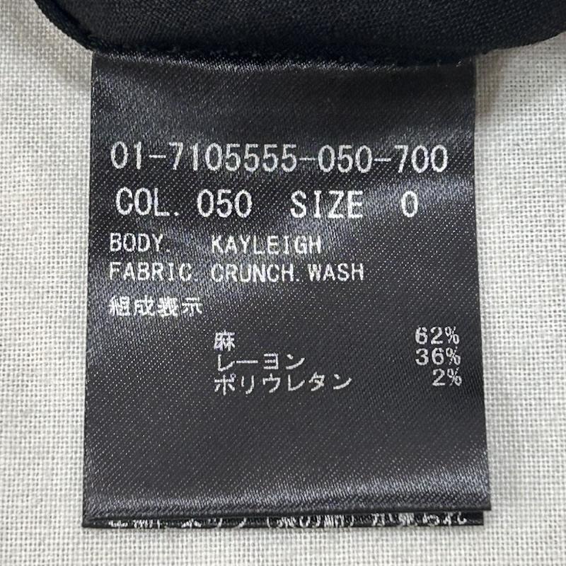 セオリー theory ワンピース ロングスカート リネン混 キャミソールワンピース BLACK 0 0 無地 黒 / ブラック / black レディース USED 古着 中古 50150819