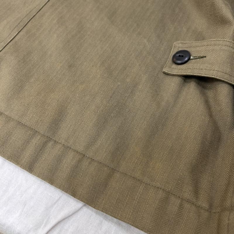 サブサエティ Subciety コート コート一般 ファラオコート ヘリンボーン織 オリーブグリーン M M ロゴ、文字 オリーブグリーン / オリーブグリーン / メンズ USED 古着 中古 50150828