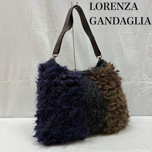 古着 USED トートバッグ トートバッグ LORENZA GANDAGLIA ロレンツァ ガンダリア ニット トート バッグ 大容量 A4収納 - レディース USED 古着 中古 50150838
