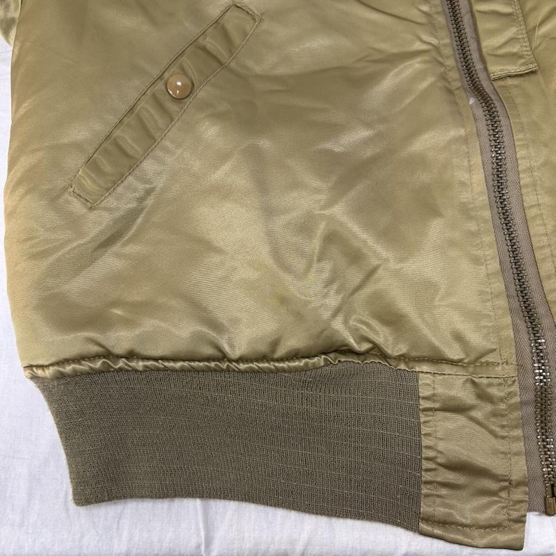 コリンズ CORINTH MFG CO ジャケット、上着 フライトジャケット 90s MA-1 フライトジャケット ゴールド ブラウン L L ロゴ、文字 金 / ゴールド / gold color メンズ USED 古着 中古 50150850