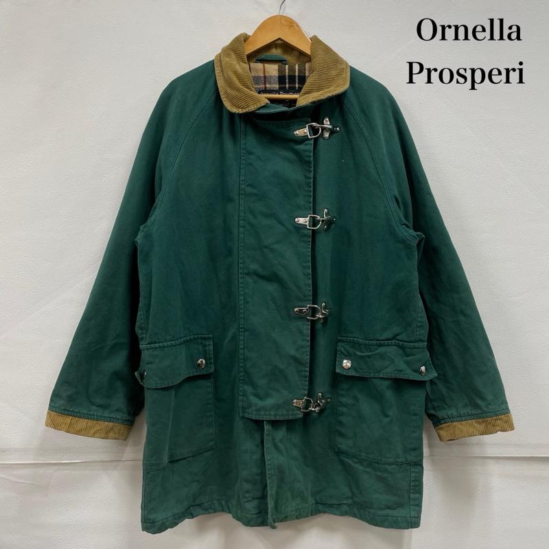 古着 USED ジャケット、上着 ジャンパー、ブルゾン Ornella Prosperi ファイヤーマン ジャケット コーデュロイカラー 裏地 チェック - 無地 X チェック 緑 / グリーン / green X キャメル / キャメル / メンズ USED 古着 中古 50150857