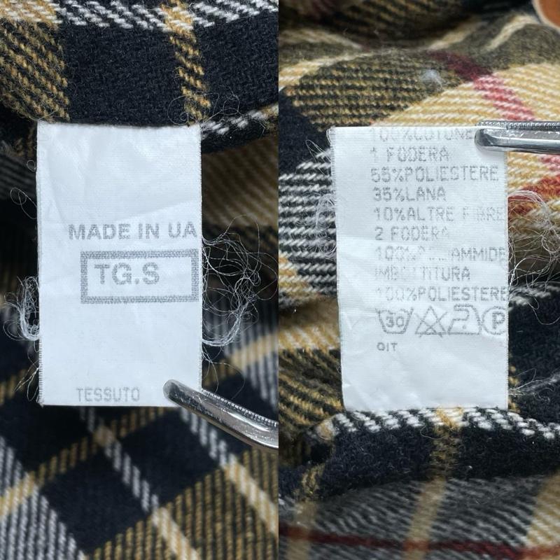 古着 USED ジャケット、上着 ジャンパー、ブルゾン Ornella Prosperi ファイヤーマン ジャケット コーデュロイカラー 裏地 チェック - 無地 X チェック 緑 / グリーン / green X キャメル / キャメル / メンズ USED 古着 中古 50150857
