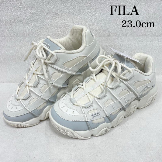 フィラ FILA スニーカー スニーカー 厚底 ダッド スニーカーローカット バリケード XT97 USS24019 23.0cm ロゴ、文字 白 / ホワイト / white レディース USED 古着 中古 50150908