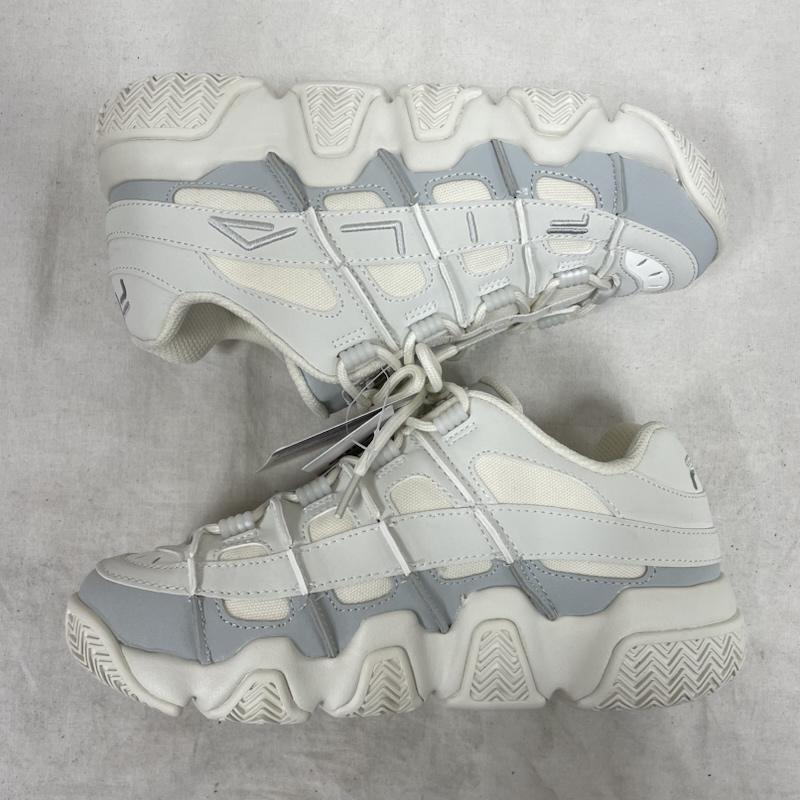 フィラ FILA スニーカー スニーカー 厚底 ダッド スニーカーローカット バリケード XT97 USS24019 23.0cm ロゴ、文字 白 / ホワイト / white レディース USED 古着 中古 50150908