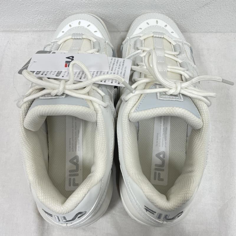 フィラ FILA スニーカー スニーカー 厚底 ダッド スニーカーローカット バリケード XT97 USS24019 23.0cm ロゴ、文字 白 / ホワイト / white レディース USED 古着 中古 50150908