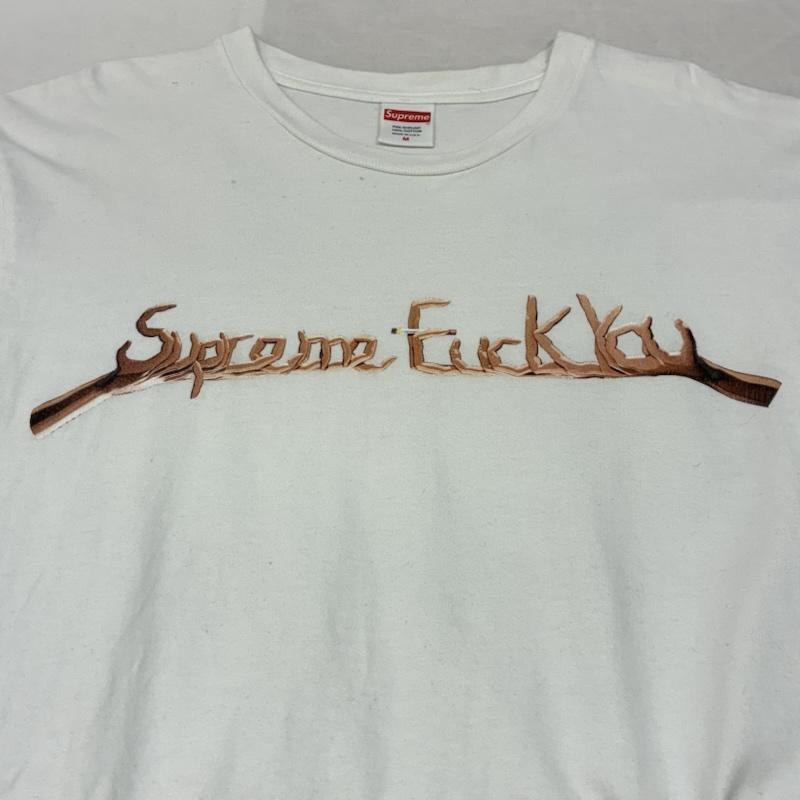 シュプリーム Supreme Tシャツ 半袖 18AW Fuck You Tee ファックユー Tシャツ M ロゴ、文字 X プリント 白 / ホワイト / white メンズ USED 古着 中古 50150911