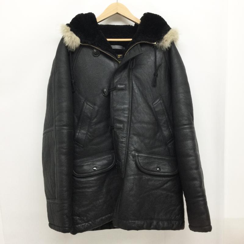 モーガンプロダクション MORGAN PRODUCTIONS ジャケット、上着 フライトジャケット MORGAN PRODUCTIONS　N-3B　フライトジャケット　ムートン　羊革 L 無地 黒 / ブラック / black メンズ USED 古着 中古 50150929