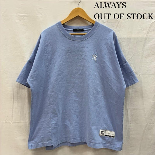 オールウェイズ アウト オブ ストック ALWAYS OUT OF STOCK Tシャツ 半袖 MLB New York Yankees Switched Tee ニューヨークヤンキース コラボ Tシャツ M ロゴ、文字 X 刺繍 メンズ USED 古着 中古 50150936