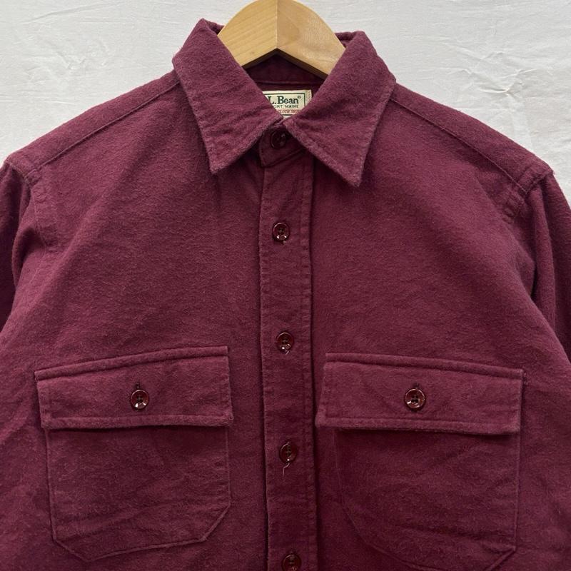 エルエルビーン L.L.Bean シャツ、ブラウス 長袖 90年代 ビンテージ USA製 シャモアクロス 長袖 シャツ 1611 90s VINTAGE - えんじ / ワインレッド / dark red メンズ USED 古着 中古 50150949