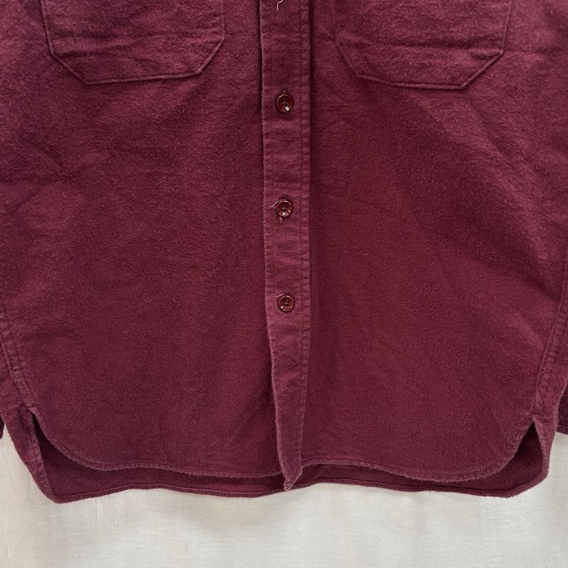 エルエルビーン L.L.Bean シャツ、ブラウス 長袖 90年代 ビンテージ USA製 シャモアクロス 長袖 シャツ 1611 90s VINTAGE - えんじ / ワインレッド / dark red メンズ USED 古着 中古 50150949